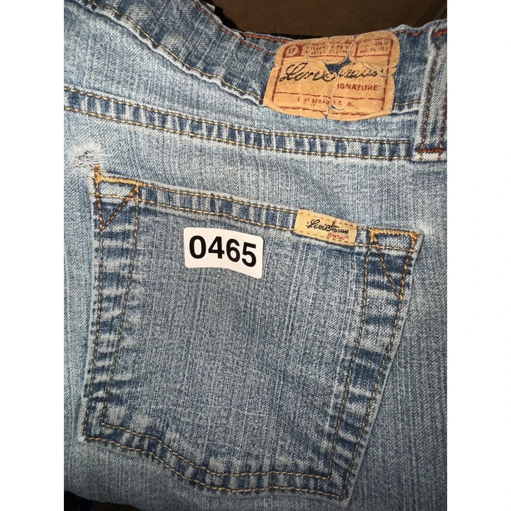 Levi Strauss Signature Jeans Womens 10 Blue All Day Comfort Stretch Straight Leg